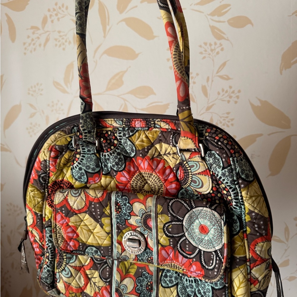 Floral Quilted Women's Bag - Multicolor